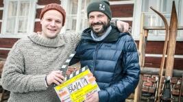 Poslední závod první klapka Kryštof Hádek a režisér Tomáš Hodan foto Marek Novotný nahled